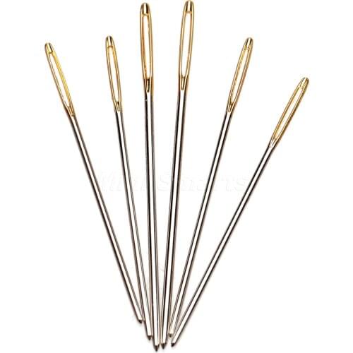 One Set/6pcs Large-Eye Pullthrough Needle Quilting Darning Tapestry Hand Sewing DIY Canvas Leather Crafts Embroidery Tool