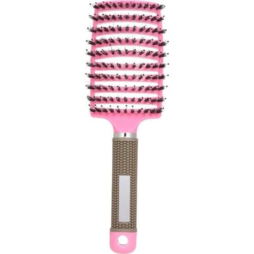 Bristle Hair Brush Professional Detangling Hairbrush Head Massage Comb Hairdressing Styling Comb for Women Menassager