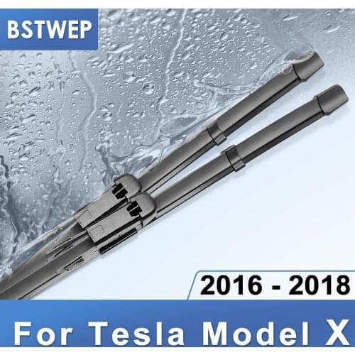 BSTWEP Wiper Blades for Tesla Model X Fit Pinch Tab Arms 2016 2017 2018