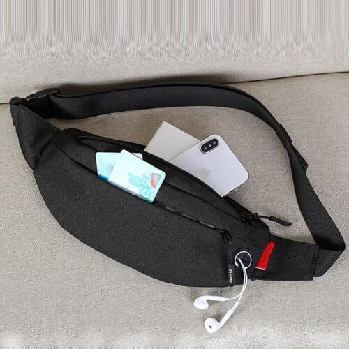 Men bag belt pouch Purse Casual Large Phone Waist Bag Pack Womens Canvas Travel Phone Bag Banana Bag Hip 4 Pockets