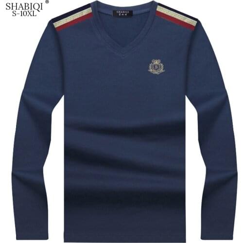 Spring T-shirt long-sleeved Multicolor color mens clothing brand new fashion 2019 collection 100% cotton mens T shirt S-10XL