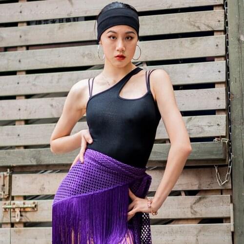 New Latin Dance Tops Female Sexy Practice Vest Professional Rumba Dance Shirt Tango Dancing Clothing Salsa Dancewear DWY5663