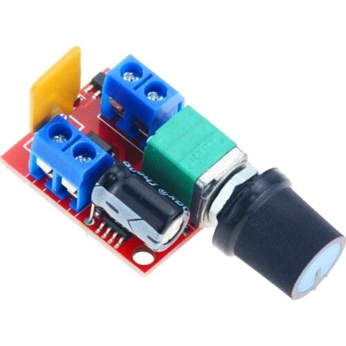 1PCS Mini 5A Max 90W DC Motor Speed Controller Module DC 3V-35V Speed Control Switch LED Dimmer