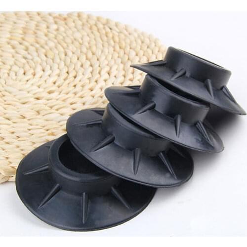 1Pcs Rubber Feet Pads for Washing Machine Drayer Refrigerator Base Fixed Non-Slip Pad Black Anti-Vibration Mat Floor Protectors