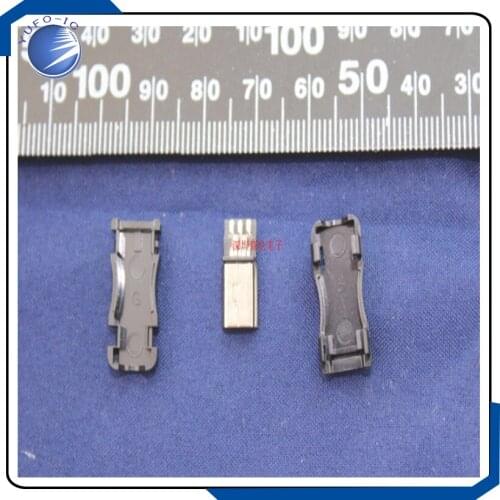 10PCS/LOT Mini USB male head -5PF with shell male head MINIUSB plug (shell width 9MM)