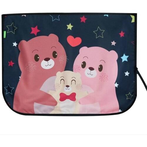 Car Sun Shade Car Cover Cartoon Rear Side Window Curtain Film Car Sunshade Visor Heat Shield UV Protection for Baby Kid Children