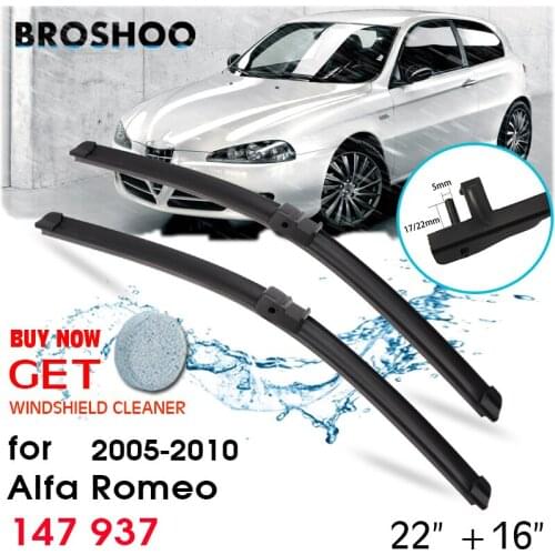Car Wiper Blade Front Window Windscreen Windshield Wipers Blades Auto Accessories For Alfa Romeo 147 937 22"+16" 2005-2010