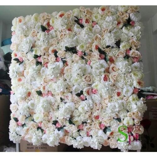 SPR Free Shipping higher quality factory wholesales flower wall for wedding backdrop stage decor table runner flora decorations