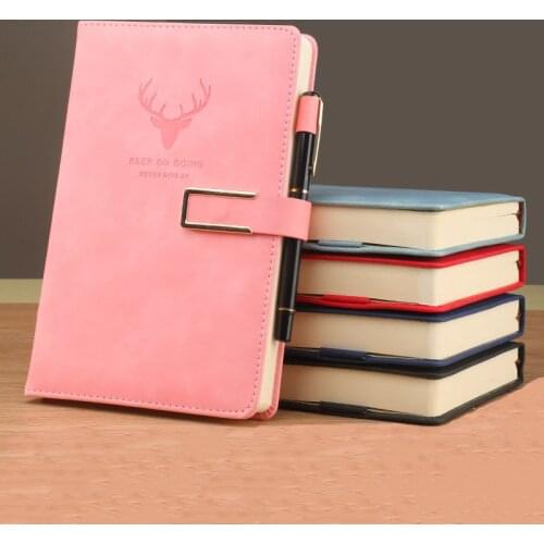 A5 Journal Notebook 240 Pages Super Thick Wax Sense Leather Daily Business Office Work Notebooks Notepad Diary School Supplies