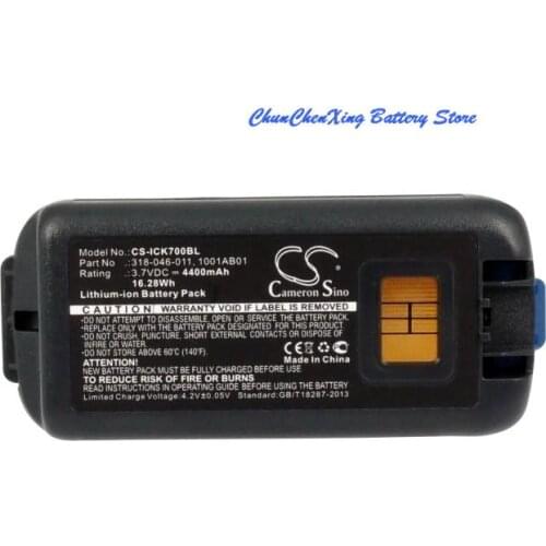 Cameron Sino 4400mAh Battery 1001AB01, 1001AB02, 318-046-001, 318-046-011, AB18 for Intermec CK70, CK71