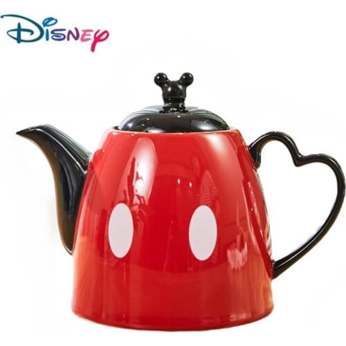 1200ml Disney Mickey Cartoon Large Capacity Water Kettle Ceramic Cup Home Office Coffee Collection Pot Festival Gifts