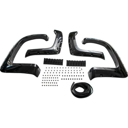 Black Paintable Pocket Bolt Fender Flares For Chevrolet Colorado For GMC Canyon 2004 2005 2006 2007 2008 2009 2010 2011 2012