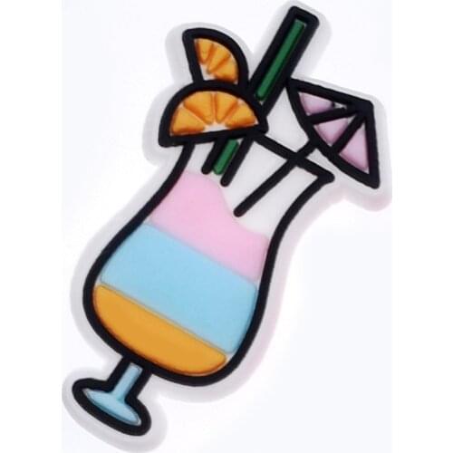 CSBL Cartoon Food Drink Shoe Ornament PVC Shoe Buckle Hole Shoe Ornament Eva Sandals Ornament Embroidery Shoes Top Decorations