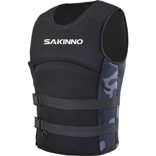 Men Women Life Vest Swimming Boating Ski Drift Motorboat Drift Water Sports Buoyancy Jacket Neoprene Adult Kids Safety Swimsuit