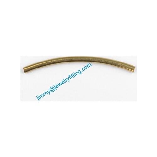 2013 Jewelry findings Bent Tubing tube spacer for jewelry making bracelet necklace 1.5*25mm