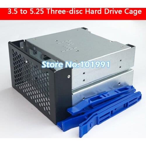 3.5 to 5.25 three-disc hard disk cages 2 chassis drives in the chassis 3.5-inch hard disk box iron computer storage expansion