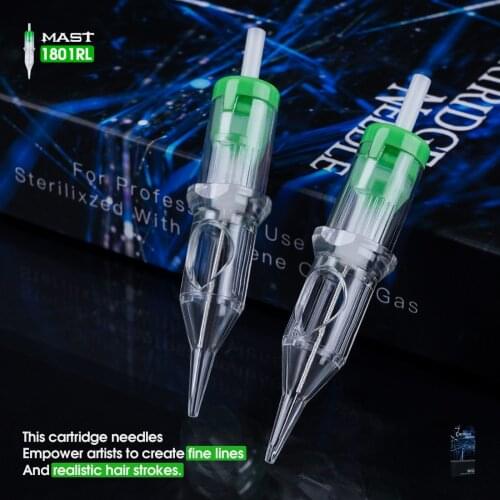 Professional 20 pcs Disposable Sterile Tattoo Cartridge Needles Round Liner Shader Magnum For Rotary Pen Accessories