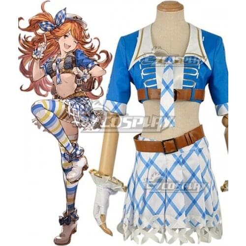 Granblue Fantasy Mary Idol Clothes Dress Suit Girls Summer Party Dress Halloween Adult Skirt Set Fancy Dress Cosplay Costume E00