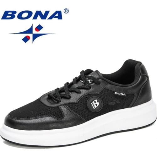 BONA 2020 New Designers Popular Sneakers Comfortable Trend Men Casual Shoes Outdoor Non-slip Zapatos Hombre Flat Shoe Mansculino