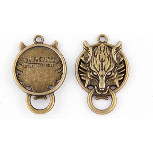 Fit23mm Round Antique Bronze Pendants Setting Cabochon Cameo Base Tray Bezel Blank DIY Jewelry Findings