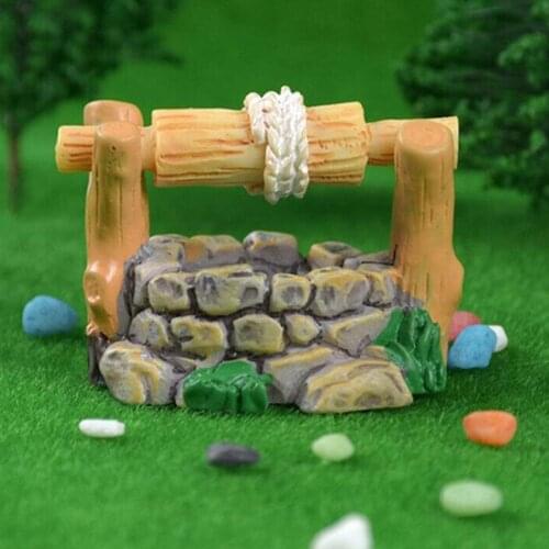 Retro Miniature Fairy Garden Lawn Ornament Pot Craft Mountain Dollhouse Decor Aquarium Fish Tank Decoration Pool Small Bridge