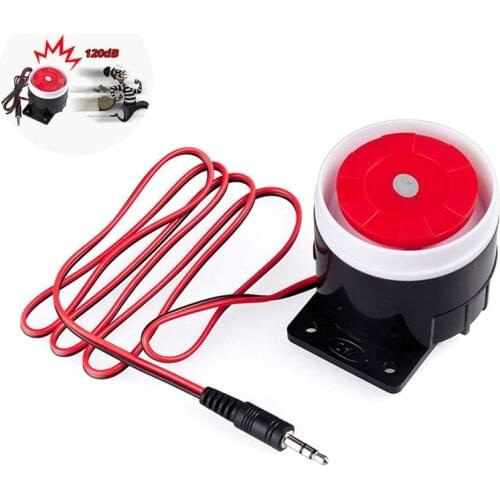 Mini Wired Car Horn Speaker Siren Home Security Sound Alarm System 110dB DC 12V