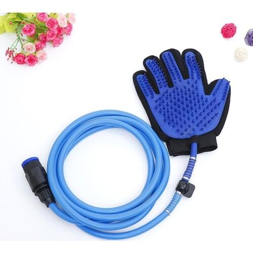 Fashion Rubber Pet Bath Brush Environmental Protection Silicone Glove for Pet Massage Pet Grooming Glove Dogs Cats Pet supplies
