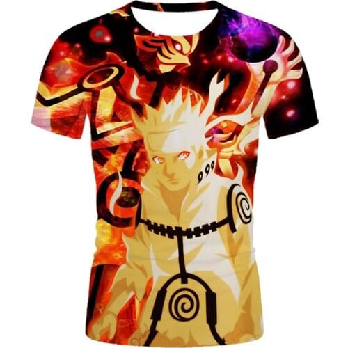 The new summer 3DT shirt custom graphic T-shirt short sleeve mens fashion top comfortable animation printing short sleeve shir
