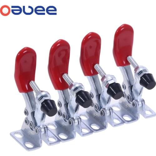 Oauee GH-201A Horizontal Toggle Clamp Quick-Release Toggle Clamps Set 27KG Vertical Toggle Clamp Hand Clip Tool Dropshipping