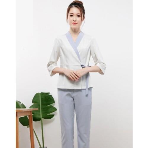 Beautician Work Clothes Spring New Massage Technician Clothes Spa Health Club Work Uniform