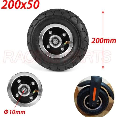 Electric Scooter Tyre With Wheel Hub 8" Scooter 200x50 Tyre Inflation Electric Vehicle Aluminium Alloy Wheel Pneumatic Tire
