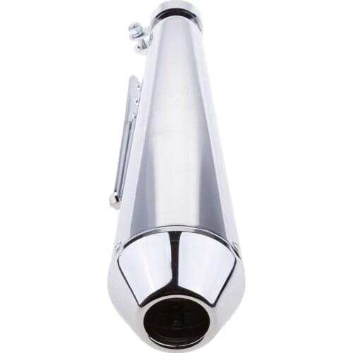 Motorcycle 17" Shorty Exhaust Muffler Pipe For Cafe Racer Chopper