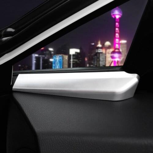 Foal Burning Car Carbon Fiber Interior Front A Pillar Decoration Trim Windows Stickers for Toyota C-HR CHR 2016 2017 2018 Parts