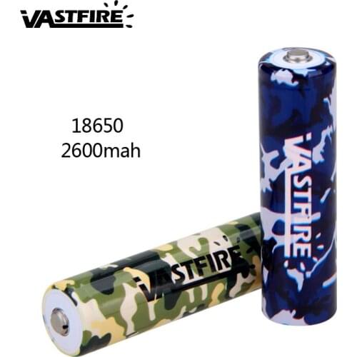 1PC 18650 Rechargeable Battery Flat Head 2600mAh Battery Install Dedicated Battery Box For Cycling Lights Battery And Power Bank