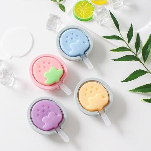 1PC Silicone Popsicle Molds with Cover Popsicle Molds Homemade DIY Ice Cube Maker Ice Tray Mold