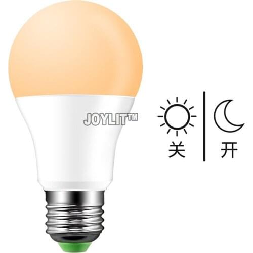 10pcs 7W E27 CRI80 lighting Sensor Bulb Light Dusk to Dawn PIR Built-in Sensing LED Bulbs Smart Outdoor garden Lamp