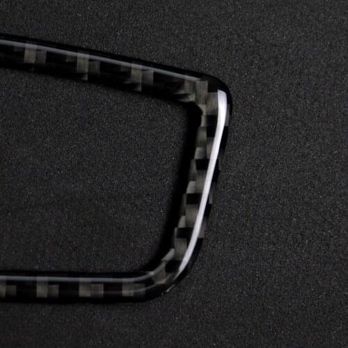 2 Pack Carbon Fiber Car Center Console A/C Outlet Air Conditioning Vent Decorative Frame Cover Trim for BMW F20 F21 Series