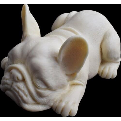 3D Cute Cute Dogs Mousse Cake Mold Bulldog Ice Cream Silicone Baking Gumpaste Tools Chocolate Dessert Molds For Cake Decoration