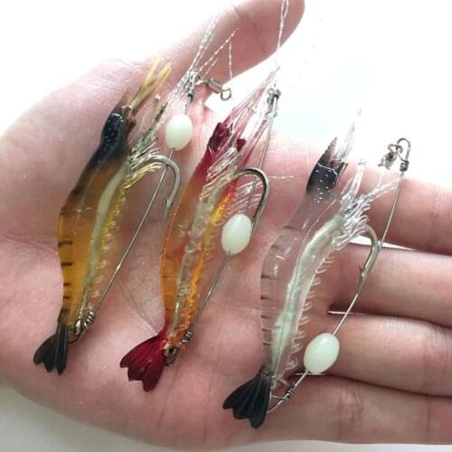 9cm Shrimp Soft Lure Fishing Artificial Bait Soft Fishing Lure Mini Fishing Soft Lure Wobbler Shrimp Shaped Swim Bait