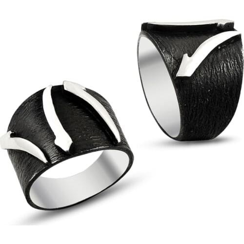 925 Silver Islamic Alif Rings for Men