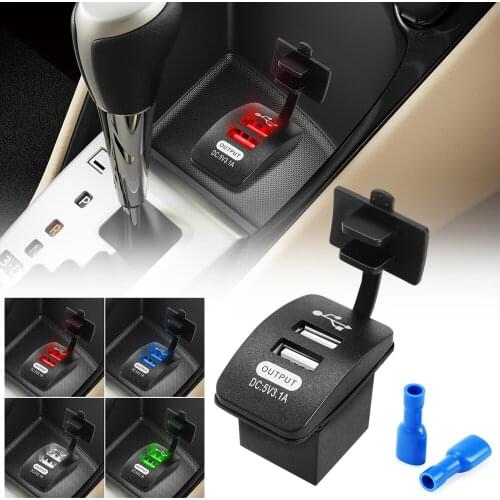 5V 3.1A Car Dual USB Socket Car Charger for Lada Granta Largus Kalina 4*4 Priora 2110 for BMW E46 E60 E90 E91 E92 E93 F30