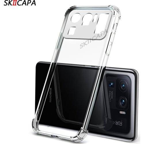 For Xiaomi Mi 11 Lite Case Airbag Shockproof Soft TPU Phone Case For Mi 11 Ultra Pro Clear Silicone Back Protective Back Cover