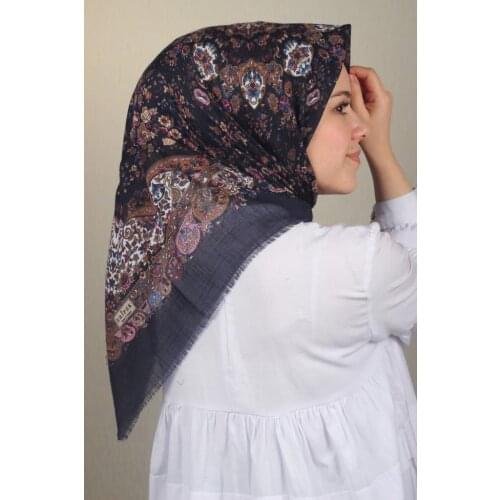 ERİPEK PATTERNED LINEN FLAMLI SCARF-DESEN-19-AVAILABLE in