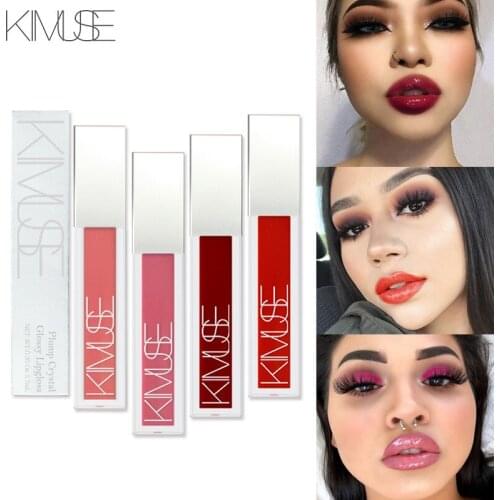Kimuse Miao Color Sky Mirror of Glass Water Light Glaze Douyin Celebrity Style Lip Gloss Non-stick Cup Lipstick