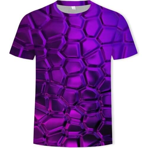 When adding 5XL mens 3d t-shirt fashion summer T-shirt jacket cool check diamond 3d hip hop T-shirt in 2019