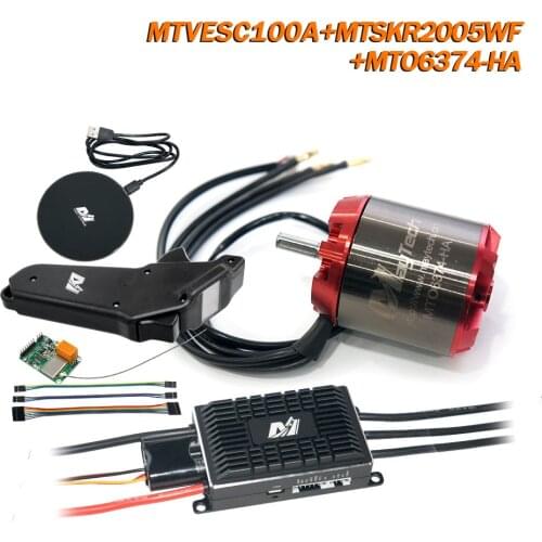 Maytech 100A ESC based on Vesc and 6374 6396 6880 outrunner motor and MTSKR2005WF remote for electric skateboard mountainboard