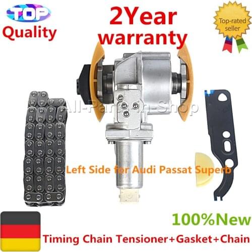 AP01 Timing Chain Tensioner+Gasket+Chain for Audi Passat Superb Left Side 078109087B 078109087C 078109087E, 078109087F 058198217