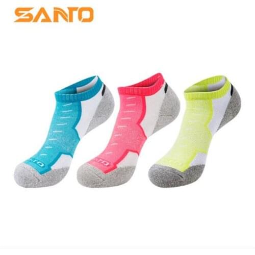 Running Marathon Socks (2 Pairs/lot) SANTO/S054 Men Women Sports Socks 50% Coolmax Quick Dry Outdoor Hiking Socks