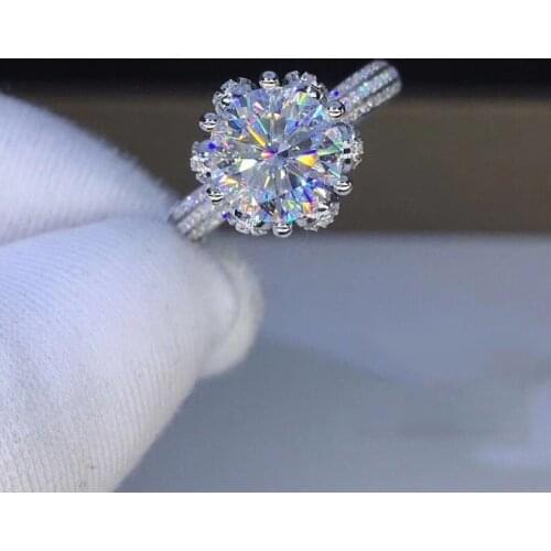 New Fashion Open Rings Inlay 8mm Luxury Dazzling Zircon Creative Cats Paw Silvery Jewelry For Women Wedding Statement Best Gift