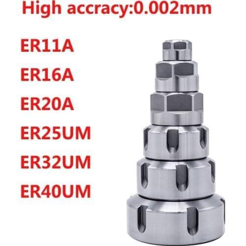 High accuracy ER11 ER16 ER20 ER25 ER32 er nut er40 Collet chuck Clamping Nuts CNC machine milling Chuck Holder Lathe